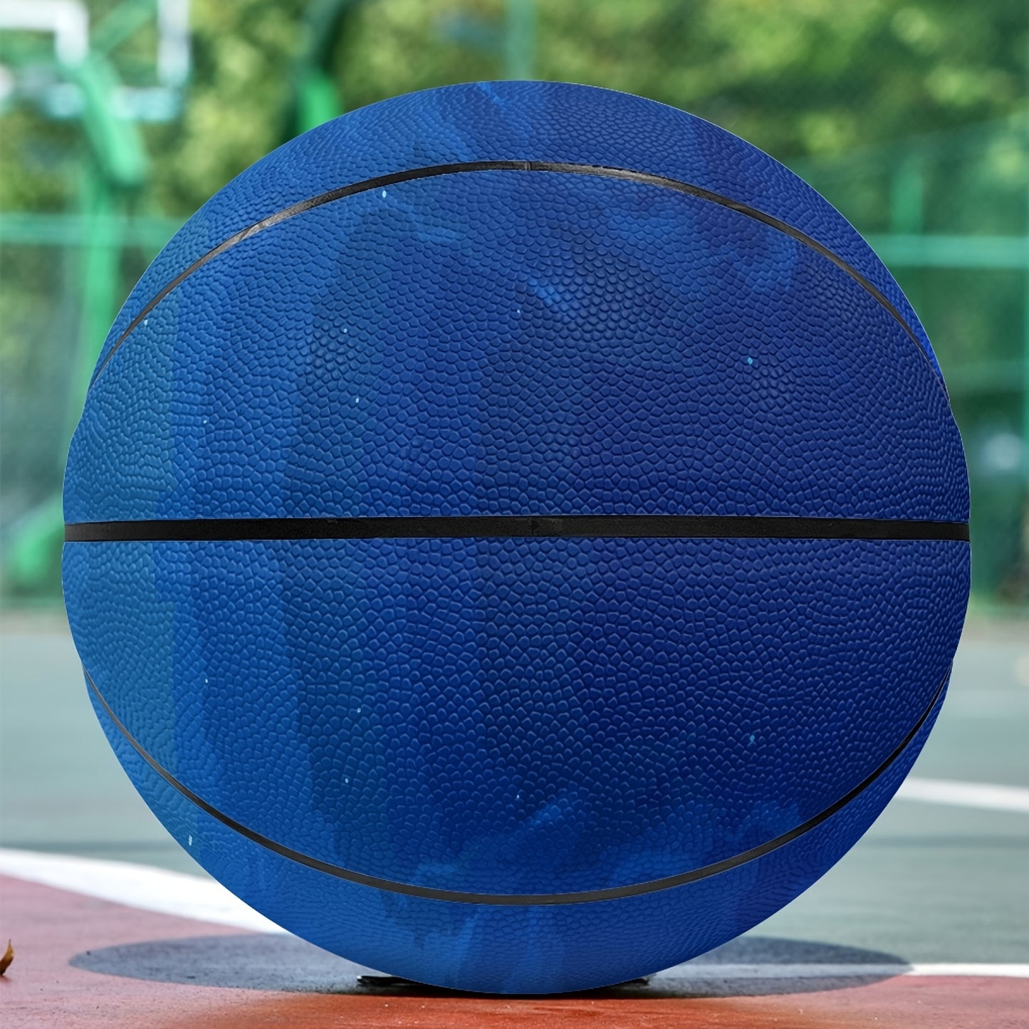 1pc Personalized Blue Starry Sky Basketball - Custom Text\u002FName, Size 5 or 7