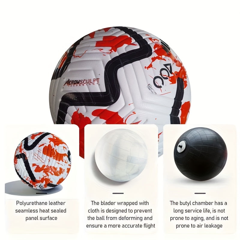 No. 4 Football High Quality Non-slip Wear-resistant Seamless Fit Waterproof for Student Youth Training and Competition with Practical Accessories