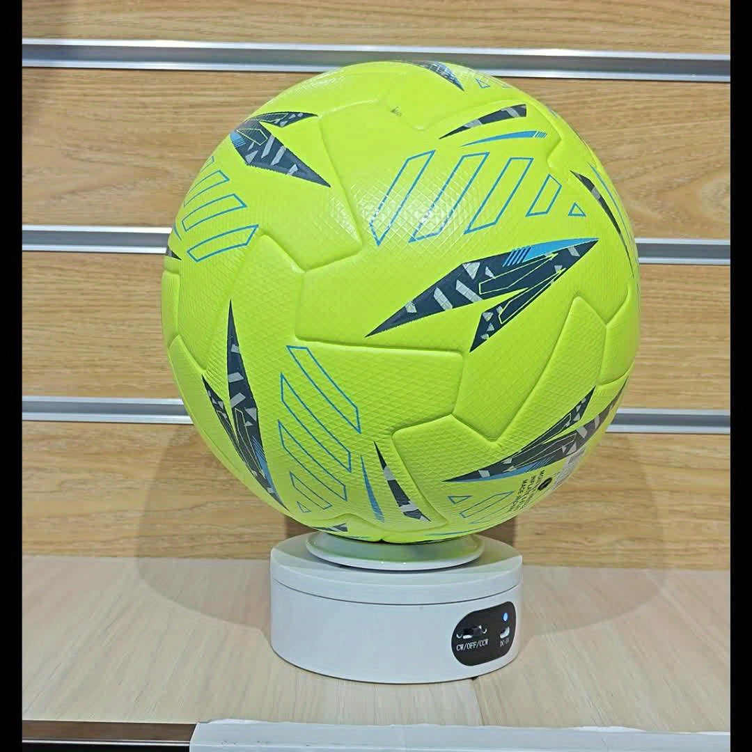 Professional No.5 Soccer Ball - High-Quality Faux Leather, Seamless Heat-Bonded Construction