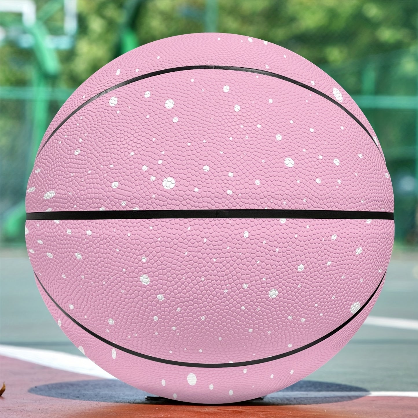 Custom Name Pink Basketball - Size 5\u002F7, Speckled Design Personalized Gift for Valentine's Day