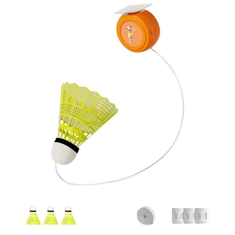 Badminton Trainer, Rebound Badminton Indoor Badminton Set, Automatic Telescopic Cyclotron Single Trainer