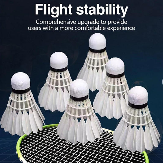 Premium Badminton Shuttlecocks 3pcs Premium Goose Feather Badminton Shuttlecocks - Durable