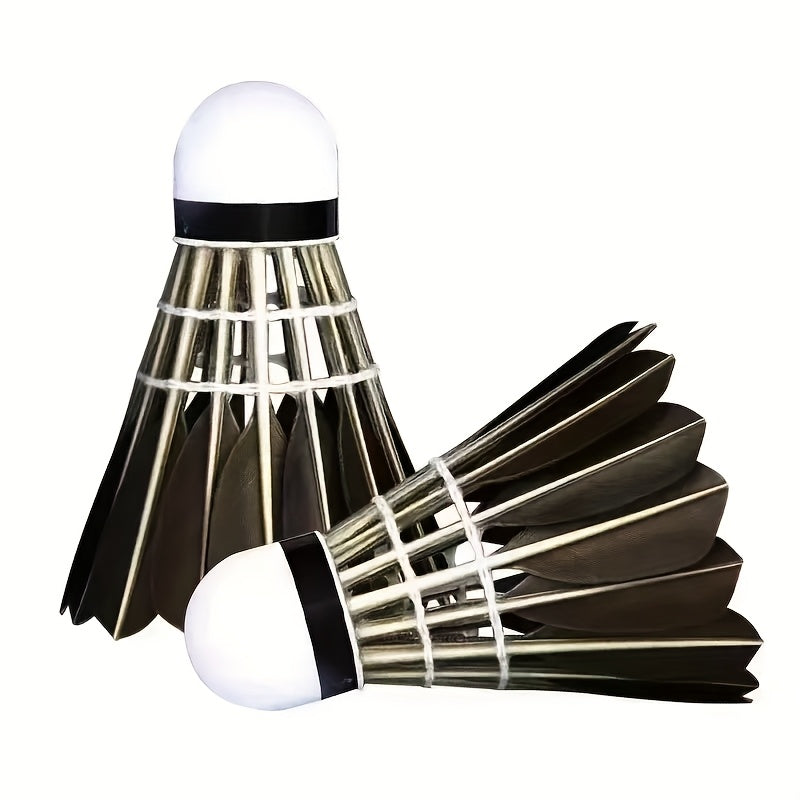 Badminton Shuttlecock - Durable Foam Tip, Soft Feather Lightweight Design for Training