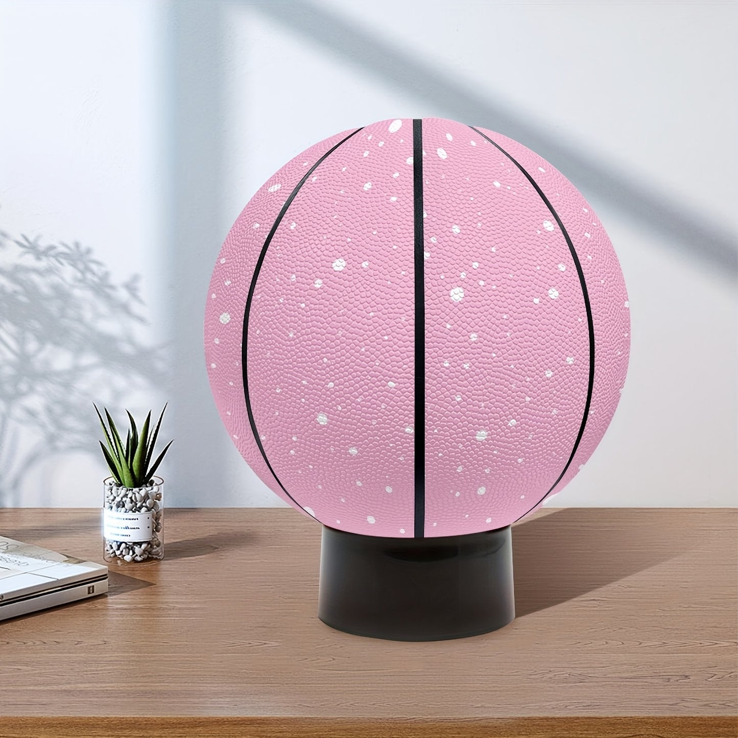 Custom Name Pink Basketball - Size 5\u002F7, Speckled Design Personalized Gift for Valentine's Day