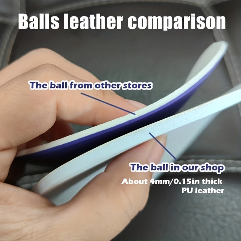 2025 New High-Quality Standard Size 5 & 4 Seamless Waterproof Anti-Slip Durable Football - Vibrant Blue & Purple Design