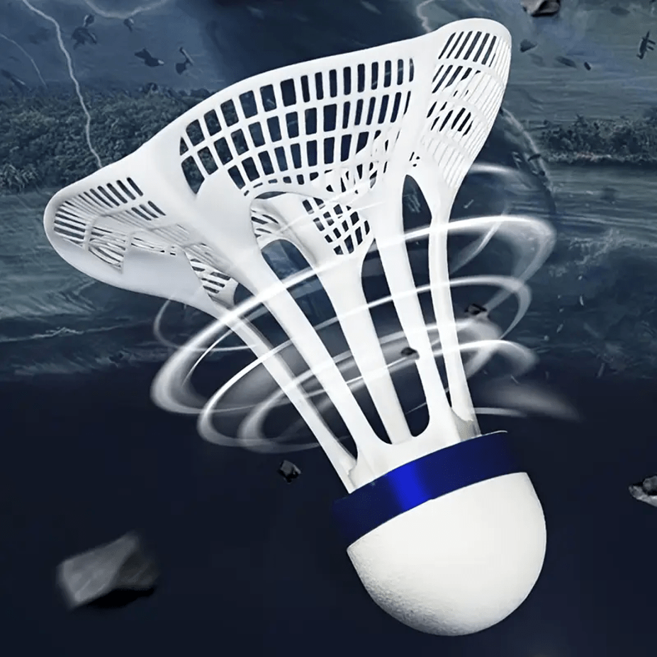 10pcs Wind-Resistant Nylon Badminton Shuttlecocks - PA Material, Improved Flight Stability