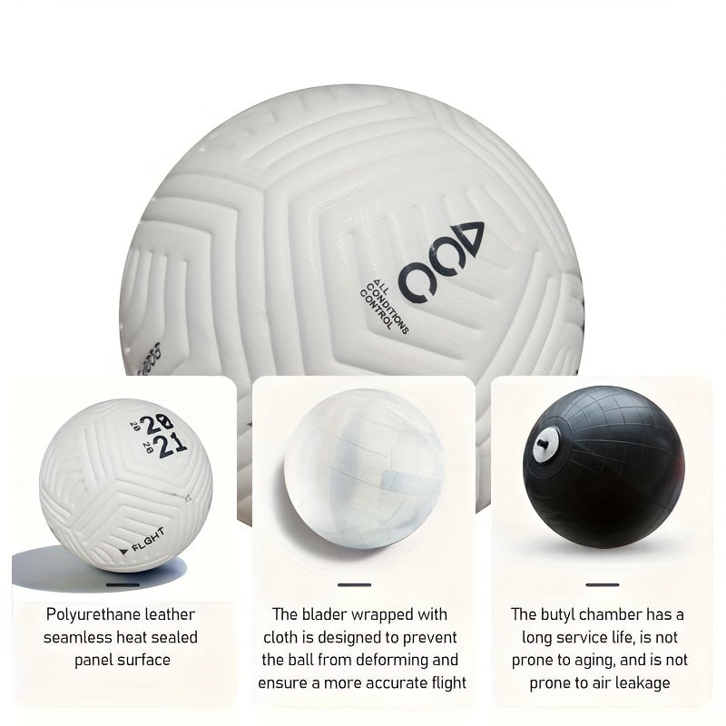 Premium Soccer Ball Premium Soccer Ball, Size 5, Seamless Faux Leather