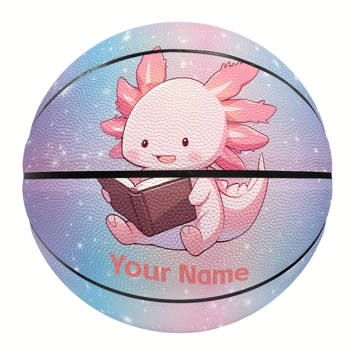 Customized No. 5\u002F7 Basketball - Cute Salamander Design, Durable Pu Material